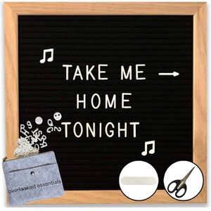 Letter board for announcements